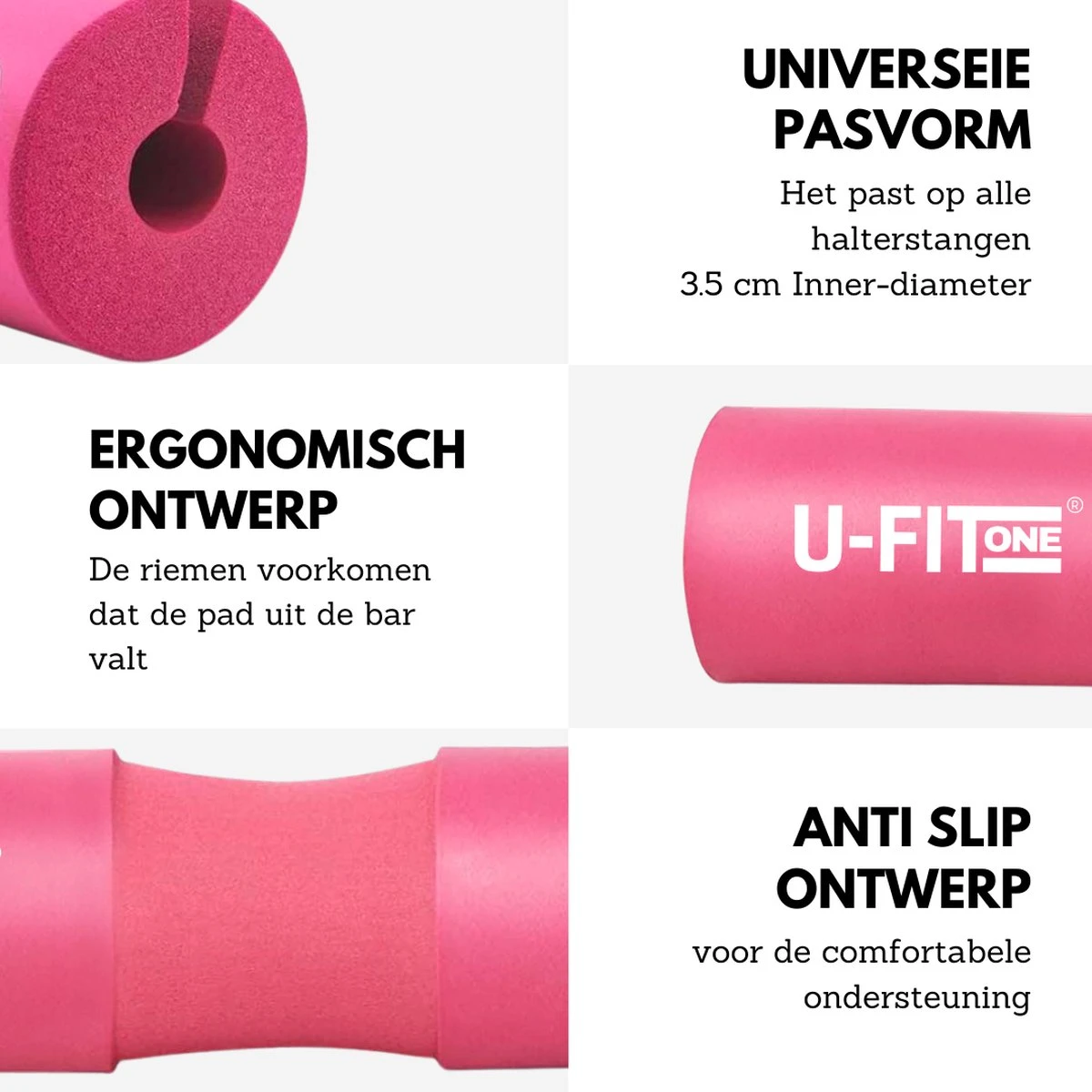 U Fit One Barbell Pad & 2 Stuks Ankle straps set - Enkelband - Ankle Cuff Strap - Enkel strap - Billen trainer - nekbeschermer - Barpad - Squat sponge bar pad - Schouderpad - Halterstang - Lunges - Hip Thrust - Roze U Fit One Barbell Pad & 2 Stuks Ankle Straps Set - Enkelband - Ankle Cuff Strap - Enkel Strap - Billen Trainer - Nekbeschermer - Barpad - Squat Sponge Bar Pad - Schouderpad - Halterstang - Lunges - Hip Thrust - Roze -Fitnessapparatuur Serie Winkel 1200x1200 2721
