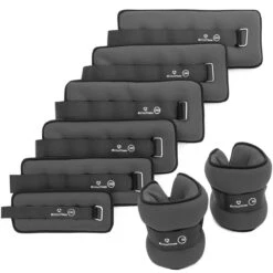 #DoYourFitness® - Neopreen Enkel- & Polsgewichten »Mevia« - 0,5 Kg Tot 3 Kg - Robuuste Klittenbandsluiting - Ankle / Wrist Weights - 3kg / Blauw & Zwart -Fitnessapparatuur Serie Winkel 1200x1200 2739