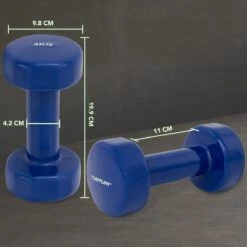 Tunturi Dumbell Set - 2 X 4,0 Kg - Vinyl - Blauw - Incl. Gratis Fitness App -Fitnessapparatuur Serie Winkel 1200x1200 2741
