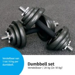 Verstelbare Dumbbell Set 20 Kg Met Koffer - Gietijzeren Gewichten - 2x 10kg -Fitnessapparatuur Serie Winkel 1200x1200 2779