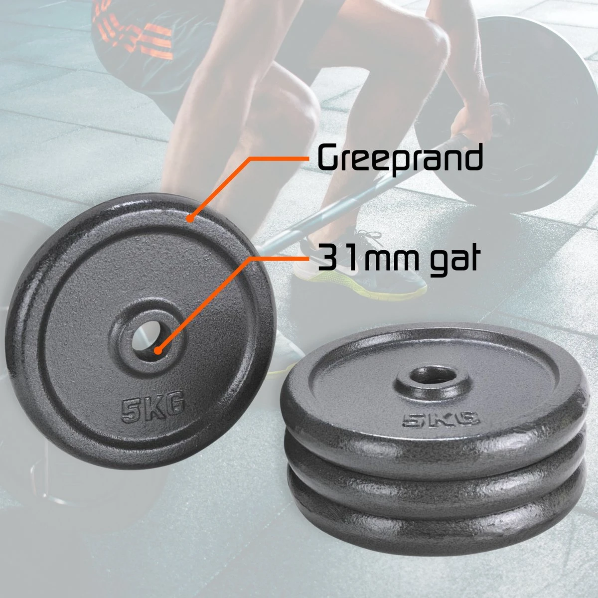 4x5kg halterschijven set - 20kg - gietijzer - 30mm - gewichten - 5kg - halterset 4x5kg Halterschijven Set - 20kg - Gietijzer - 30mm - Gewichten - 5kg - Halterset -Fitnessapparatuur Serie Winkel 1200x1200 2802