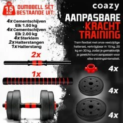 Coazy Dumbell En Barbell Set Verstelbaar - Dumbells - Gewichten Fitness - Halterstang Met Gewichten - Halter -Fitnessapparatuur Serie Winkel 1200x1200 2811