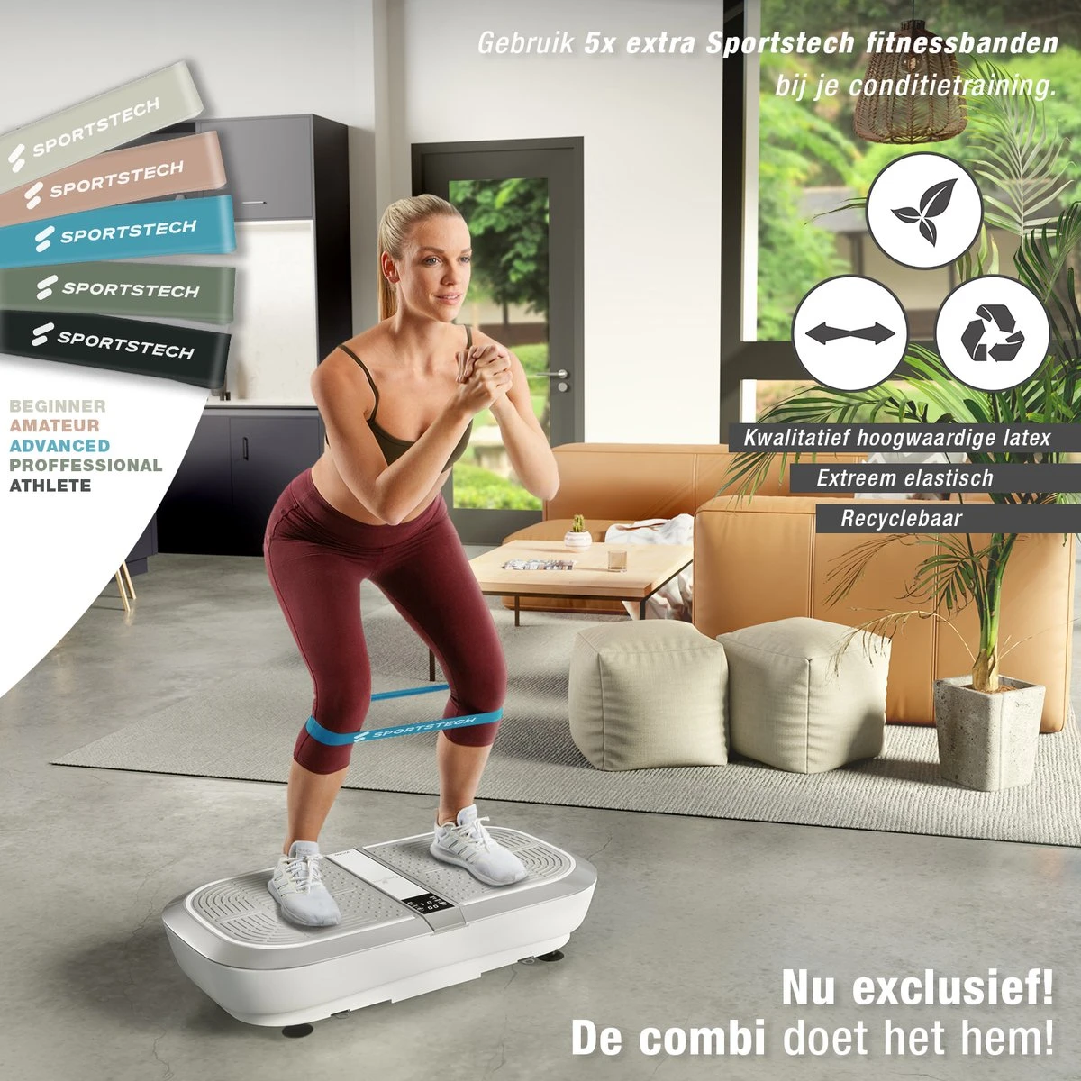 Sportstech Germany VP300 trilplaat - 2x1000 watt - Bluetooth Sportstech Germany VP300 Trilplaat - 2x1000 Watt - Bluetooth -Fitnessapparatuur Serie Winkel 1200x1200 353