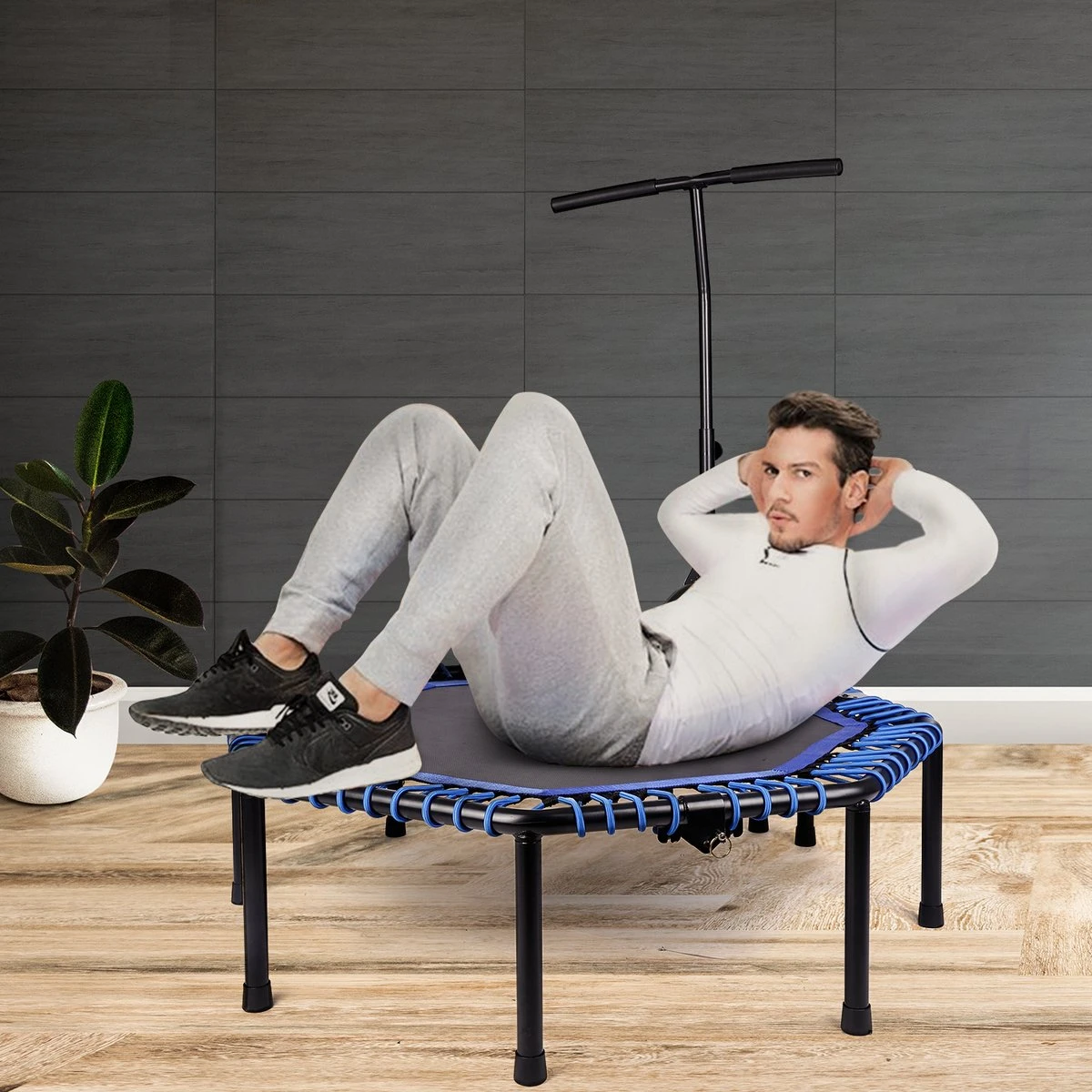 FOXSPORT Trampoline - Jump - Fitness - volwassene of kindertrampoline - fitness trampoline met handvat - Mini trampoline - Kleine Trampoline - Sport Trampoline - Inclusief handgrip - Fitnesstrampolines - 119 cm FOXSPORT Trampoline - Jump - Fitness - Volwassene Of Kindertrampoline - Fitness Trampoline Met Handvat - Mini Trampoline - Kleine Trampoline - Sport Trampoline - Inclusief Handgrip - Fitnesstrampolines - 119 Cm -Fitnessapparatuur Serie Winkel 1200x1200 366