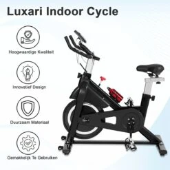 Luxari - Indoor Cycle 2 - Computer Met O.a. Hartslagfunctie - Verstelbare Weerstand - 10 Kg Vliegwiel - I-pad/telefoon Houder - Fitness Fiets - Hometrainer 5 Luxari - Indoor Cycle 2 - Computer Met O.a. Hartslagfunctie - Verstelbare Weerstand - 10 Kg Vliegwiel - I-pad/telefoon Houder - Fitness Fiets - Hometrainer -Fitnessapparatuur Serie Winkel 1200x1200 372