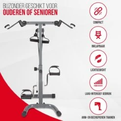 3-in-1 Hometrainer Fietstrainer Fitness Stoelfiets Armtrainer Pedaaltrainer - Voor Senioren Of Revalidatie -Fitnessapparatuur Serie Winkel 1200x1200 380