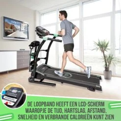 FitBoostR Loopband Inklapbaar 14 Km/h Fitness - Met Massageriem En Hartslagfunctie -Fitnessapparatuur Serie Winkel 1200x1200 385