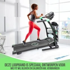 FitBoostR Loopband Inklapbaar 14 Km/h Fitness - Met Massageriem En Hartslagfunctie -Fitnessapparatuur Serie Winkel 1200x1200 386