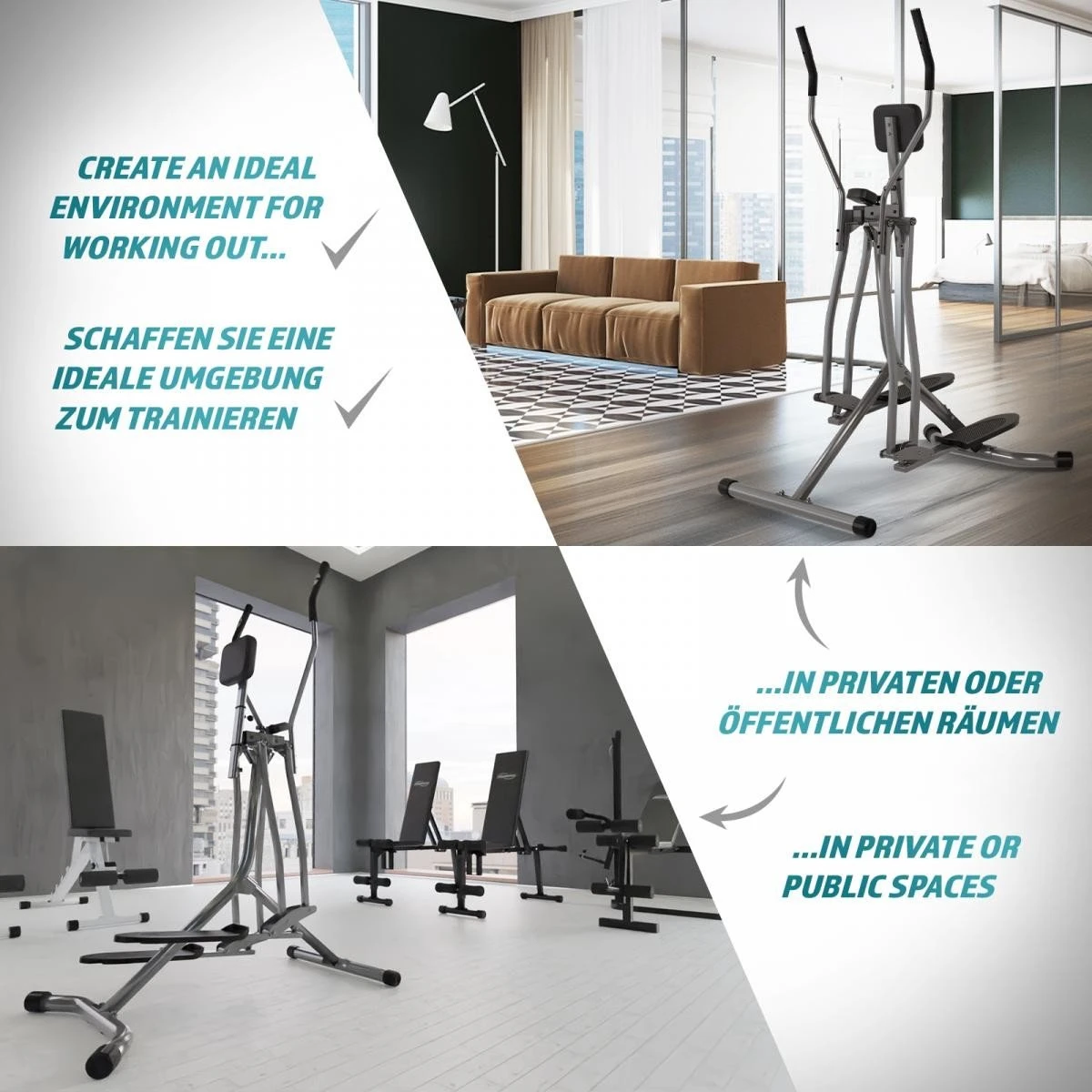 GoodVibes - Crosstrainer met LCD-scherm voor Thuisgebruik met Hartslagsensor en Buiksteun - Thuistrainer - Stepper - Cardiotrainer - Homegym GoodVibes - Crosstrainer Met LCD-scherm Voor Thuisgebruik Met Hartslagsensor En Buiksteun - Thuistrainer - Stepper - Cardiotrainer - Homegym -Fitnessapparatuur Serie Winkel 1200x1200 40