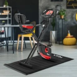 KM-Fit Hometrainer, Fitnessfiets, Opvouwbare Fitnessfiets, Tot 100kg -Fitnessapparatuur Serie Winkel 1200x1200 402