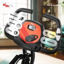 KM-Fit Hometrainer, Fitnessfiets, Opvouwbare Fitnessfiets, Tot 100kg -Fitnessapparatuur Serie Winkel 1200x1200 405