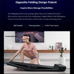 WalkingPad A1 PRO 746W Inklapbaar Elektrisch Loopband Fitness Walking Pad-0.5~6km/h -Automatische Snelheidsregeling Workout App-met LED Scherm/Afstandsbediening/Wiel-voor Thuis En Kantoor -Fitnessapparatuur Serie Winkel 1200x1200 435