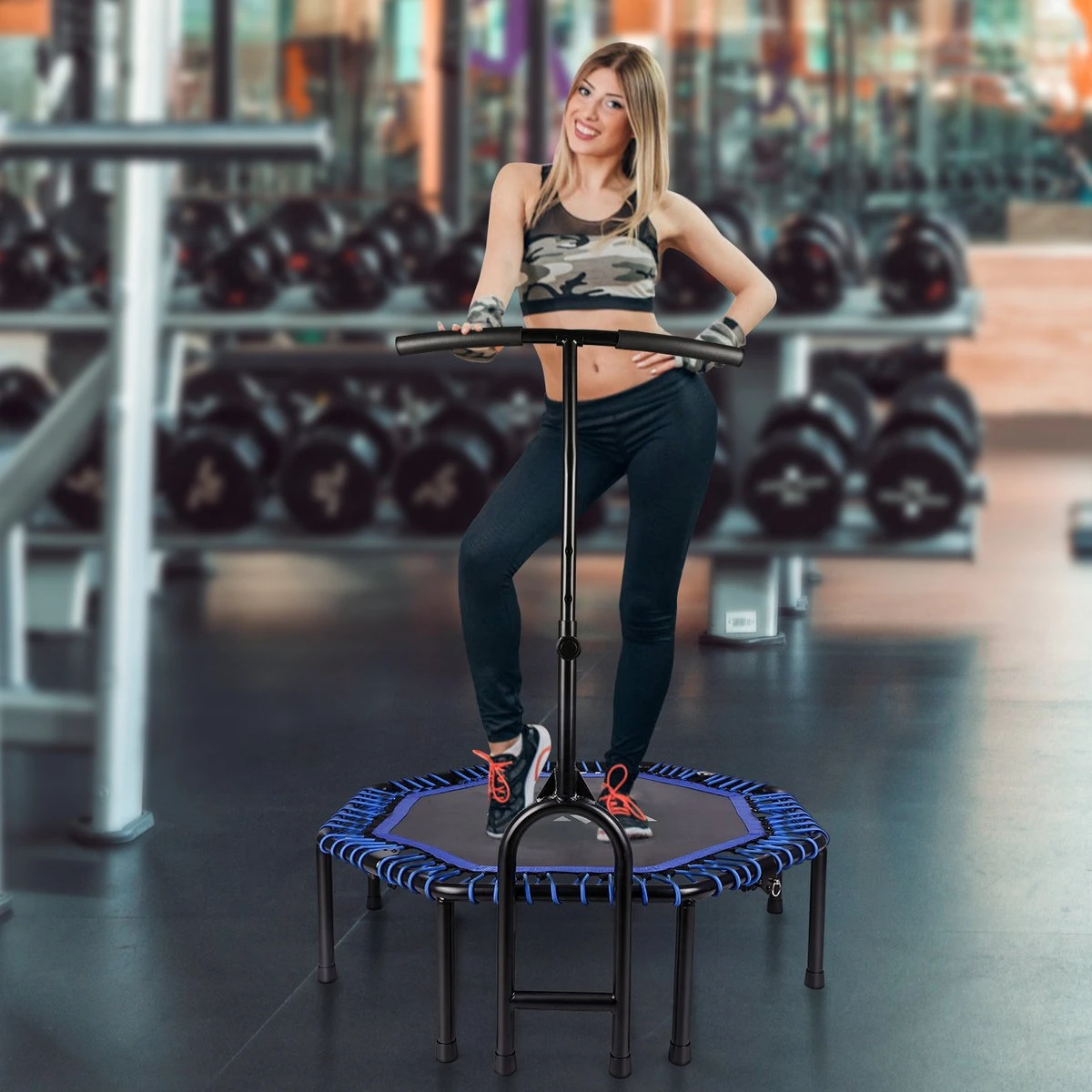 FOXSPORT Hoogwaardige fitness trampoline met handvat - opvouwbare trampoline - volwassene of kindertrampoline tot 120 kg - Inclusief handgrip - Sport Trampoline FOXSPORT Hoogwaardige Fitness Trampoline Met Handvat - Opvouwbare Trampoline - Volwassene Of Kindertrampoline Tot 120 Kg - Inclusief Handgrip - Sport Trampoline -Fitnessapparatuur Serie Winkel 1200x1200 458