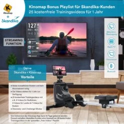 Skandika Venn Roeimachine – Roeitrainers - Roeimachine - Home Roeiapparaat Fitness - Tablet Houder, Roeier Met Multifunctionele Computer, 8 Weerstandsniveaus Instelbaar, Onderhoudsarm - Fitnessapparaten - Grijs -Fitnessapparatuur Serie Winkel 1200x1200 481