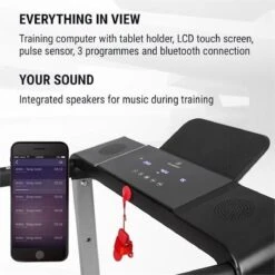 Klarfit Treado Active Loopband - 10 Km/h - 1PK - 36 X 100 Cm - Bluetooth - Trainingscomputer Met Tablethouder - Touch-display -Fitnessapparatuur Serie Winkel 1200x1200 508