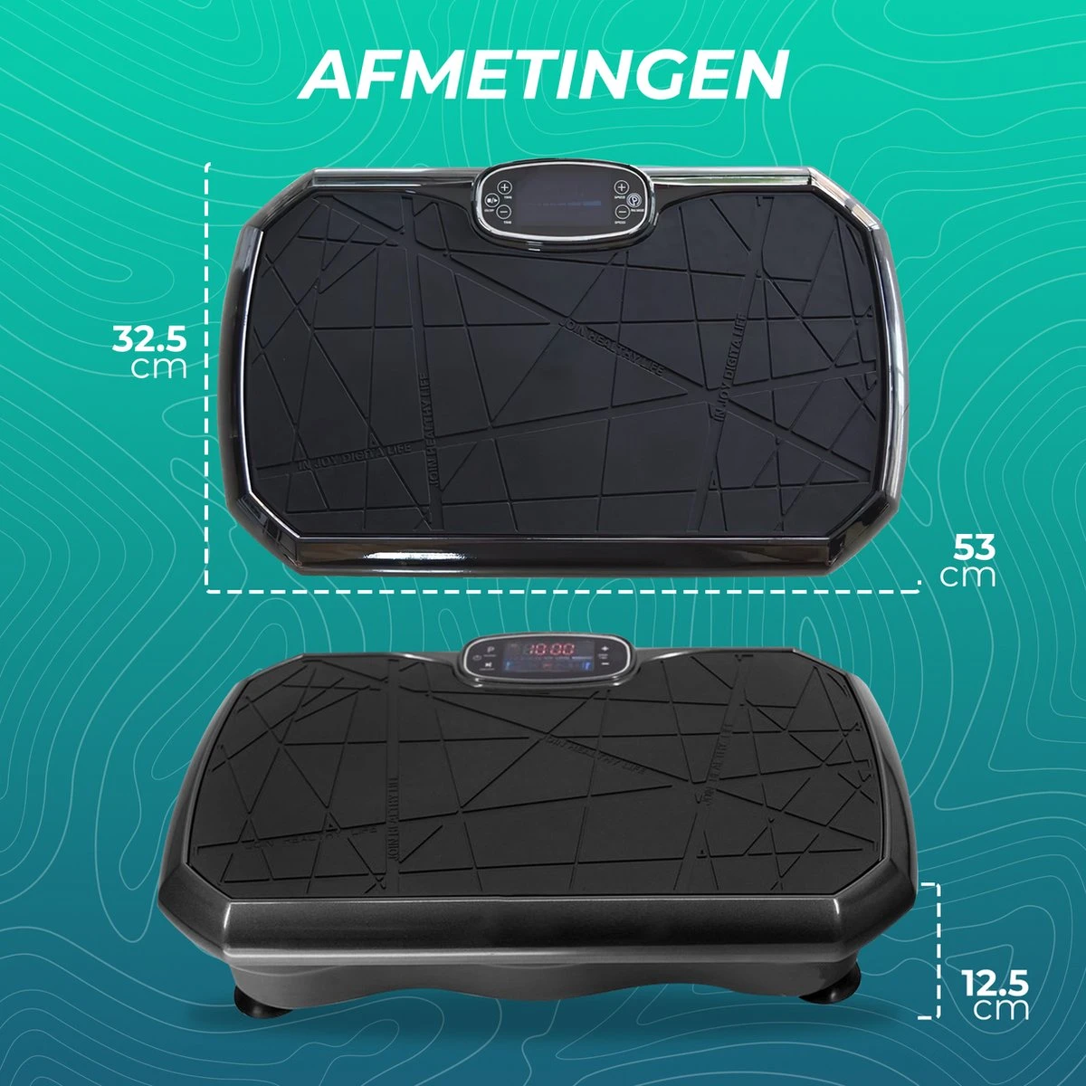 Luxari - Trilplaat Pro - Bluetooth Speaker - 5 trainingsprogramma's & 180 Niveaus - 2 Fitness Weerstandskabels - Afstandsbediening - Zwart Luxari - Trilplaat Pro - Bluetooth Speaker - 5 Trainingsprogramma's & 180 Niveaus - 2 Fitness Weerstandskabels - Afstandsbediening - Zwart -Fitnessapparatuur Serie Winkel 1200x1200 538