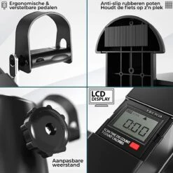 AYOO® Stoelfiets Met LCD Display - Inclusief GRATIS Anti-Slipmat - Minibike - Inklapbaar - Bureaufiets - Stoel Fiets – Beentrainer – Fietstrainer – Bewegingstrainer – Slipmat - Pedaalfiets -Fitnessapparatuur Serie Winkel 1200x1200 55