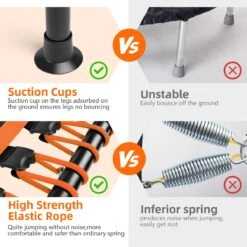 FOXSPORT Trampoline - Jump - Fitness - Volwassene Of Kindertrampoline - Met Telefoonhouder - Fitness Trampoline Met Handvat - Mini Trampoline - Kleine Trampoline - Sport Trampoline - Inclusief Handgrip - Fitnesstrampolines - Vereist Montage - 123 Cm 4 FOXSPORT Trampoline - Jump - Fitness - Volwassene Of Kindertrampoline - Met Telefoonhouder - Fitness Trampoline Met Handvat - Mini Trampoline - Kleine Trampoline - Sport Trampoline - Inclusief Handgrip - Fitnesstrampolines - Vereist Montage - 123 Cm -Fitnessapparatuur Serie Winkel 1200x1200 552