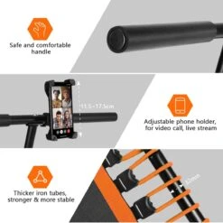 FOXSPORT Trampoline - Jump - Fitness - Volwassene Of Kindertrampoline - Met Telefoonhouder - Fitness Trampoline Met Handvat - Mini Trampoline - Kleine Trampoline - Sport Trampoline - Inclusief Handgrip - Fitnesstrampolines - Vereist Montage - 123 Cm 6 FOXSPORT Trampoline - Jump - Fitness - Volwassene Of Kindertrampoline - Met Telefoonhouder - Fitness Trampoline Met Handvat - Mini Trampoline - Kleine Trampoline - Sport Trampoline - Inclusief Handgrip - Fitnesstrampolines - Vereist Montage - 123 Cm -Fitnessapparatuur Serie Winkel 1200x1200 553