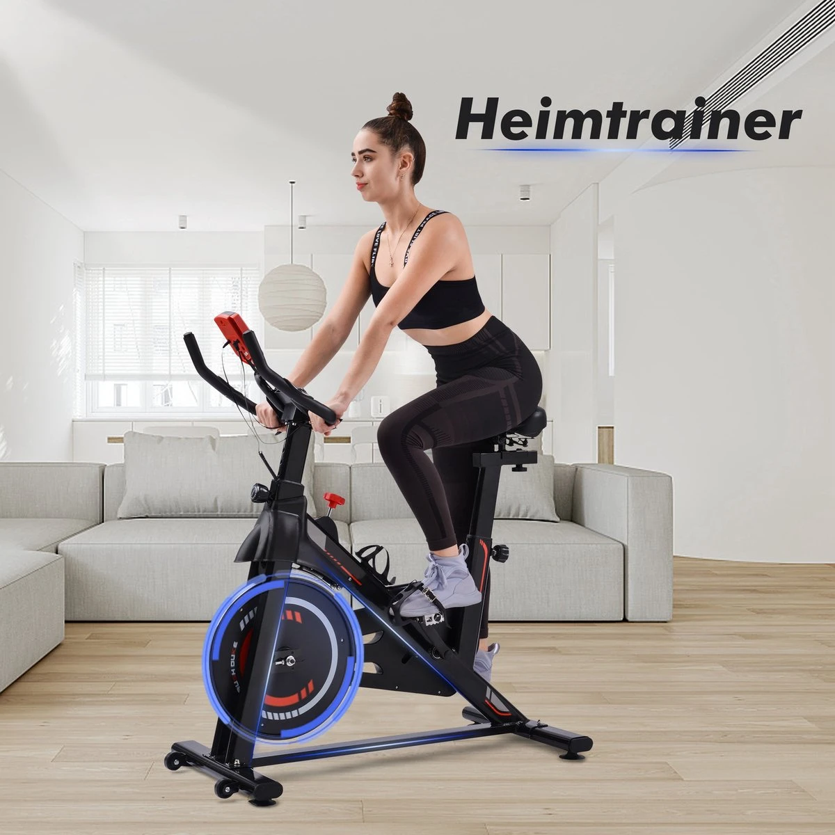 Indoor cycling fiets met magnetische weerstand - stationaire cardiogym hometrainer - 6 kg vliegwiel en verstelbaar comfortabel zitje - zwart en rood Indoor Cycling Fiets Met Magnetische Weerstand - Stationaire Cardiogym Hometrainer - 6 Kg Vliegwiel En Verstelbaar Comfortabel Zitje - Zwart En Rood -Fitnessapparatuur Serie Winkel 1200x1200 554
