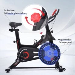 Indoor Cycling Fiets Met Magnetische Weerstand - Stationaire Cardiogym Hometrainer - 6 Kg Vliegwiel En Verstelbaar Comfortabel Zitje - Zwart En Rood 4 Indoor Cycling Fiets Met Magnetische Weerstand - Stationaire Cardiogym Hometrainer - 6 Kg Vliegwiel En Verstelbaar Comfortabel Zitje - Zwart En Rood -Fitnessapparatuur Serie Winkel 1200x1200 556