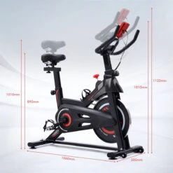 Indoor Cycling Fiets Met Magnetische Weerstand - Stationaire Cardiogym Hometrainer - 6 Kg Vliegwiel En Verstelbaar Comfortabel Zitje - Zwart En Rood 6 Indoor Cycling Fiets Met Magnetische Weerstand - Stationaire Cardiogym Hometrainer - 6 Kg Vliegwiel En Verstelbaar Comfortabel Zitje - Zwart En Rood -Fitnessapparatuur Serie Winkel 1200x1200 558