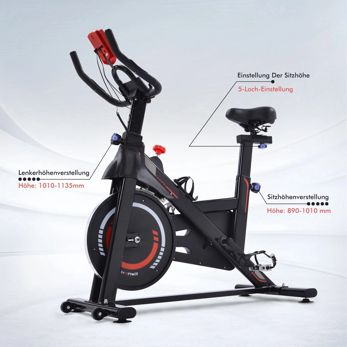 Indoor cycling fiets met magnetische weerstand - stationaire cardiogym hometrainer - 6 kg vliegwiel en verstelbaar comfortabel zitje - zwart en rood Indoor Cycling Fiets Met Magnetische Weerstand - Stationaire Cardiogym Hometrainer - 6 Kg Vliegwiel En Verstelbaar Comfortabel Zitje - Zwart En Rood -Fitnessapparatuur Serie Winkel 1200x1200 559