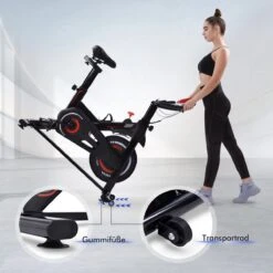 Indoor Cycling Fiets Met Magnetische Weerstand - Stationaire Cardiogym Hometrainer - 6 Kg Vliegwiel En Verstelbaar Comfortabel Zitje - Zwart En Rood 16 Indoor Cycling Fiets Met Magnetische Weerstand - Stationaire Cardiogym Hometrainer - 6 Kg Vliegwiel En Verstelbaar Comfortabel Zitje - Zwart En Rood -Fitnessapparatuur Serie Winkel 1200x1200 561