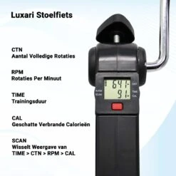 Luxari Stoelfiets - Inclusief Computer - Bureaufiets - Hometrainer - Deskbike - Beentrainer – Pedaaltrainer - Fietstrainer - Bewegingstrainer - Mini Hometrainer -Fitnessapparatuur Serie Winkel 1200x1200 582