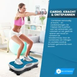 BX Fitness® - Trilplaat Fitness Body Blauw - Incl Weerstandsbanden & Voedingsgids - Sport Trilplaat - Powerplate Voor Cardiotrainingen - Trainingsapparatuur Voor Krachttraining - Ontvang NU Met Duidelijke Handleiding Met Oefeningen + Recepten! 6 BX Fitness® - Trilplaat Fitness Body Blauw - Incl Weerstandsbanden & Voedingsgids - Sport Trilplaat - Powerplate Voor Cardiotrainingen - Trainingsapparatuur Voor Krachttraining - Ontvang NU Met Duidelijke Handleiding Met Oefeningen + Recepten! -Fitnessapparatuur Serie Winkel 1200x1200 588