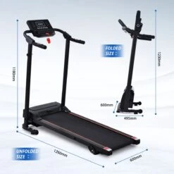 YJZQ Opvouwbare Loopband Voor Thuis - 1.5HP Elektrisch Gemotoriseerde Loopband Running Exercise Machine Met LCD-scherm -1-12KM / H - 12 Programma's Met Telefoonhouder Voor Home Gym Fitness Workout Jogging Walking-Black -Fitnessapparatuur Serie Winkel 1200x1200 619