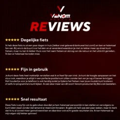 Venom Sports Hometrainer Fiets – Fitness Fiets – Professionele Indoor Cycle Met Lage Instap – Hometrainer Fitness – Hoge Stabiliteit – Spinningfiets – Cardio Bike – LCD Scherm – Verstelbaar – V-belt Aandrijving – Tot 175cm En 150kg – Zwart/Rood -Fitnessapparatuur Serie Winkel 1200x1200 639