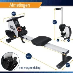 Roeitrainer Met 8 Weerstandsniveaus - Roeimachine Inklapbaar - Roeiapparaat Met Trainingscomputer -Fitnessapparatuur Serie Winkel 1200x1200 647