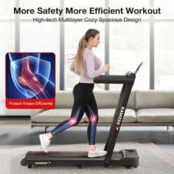 Merkloos Loopband - 2 In 1 Opvouwbare Draagbare Loopband - Elektrische Loopband - Met Monitor - Antislip - Verplaatsen En Op Te Bergen - Voor Thuis En Kantoor Gym 1-16 Km/u - 3.0HP - Zwart（excl.Smeerolie） -Fitnessapparatuur Serie Winkel 1200x1200 665