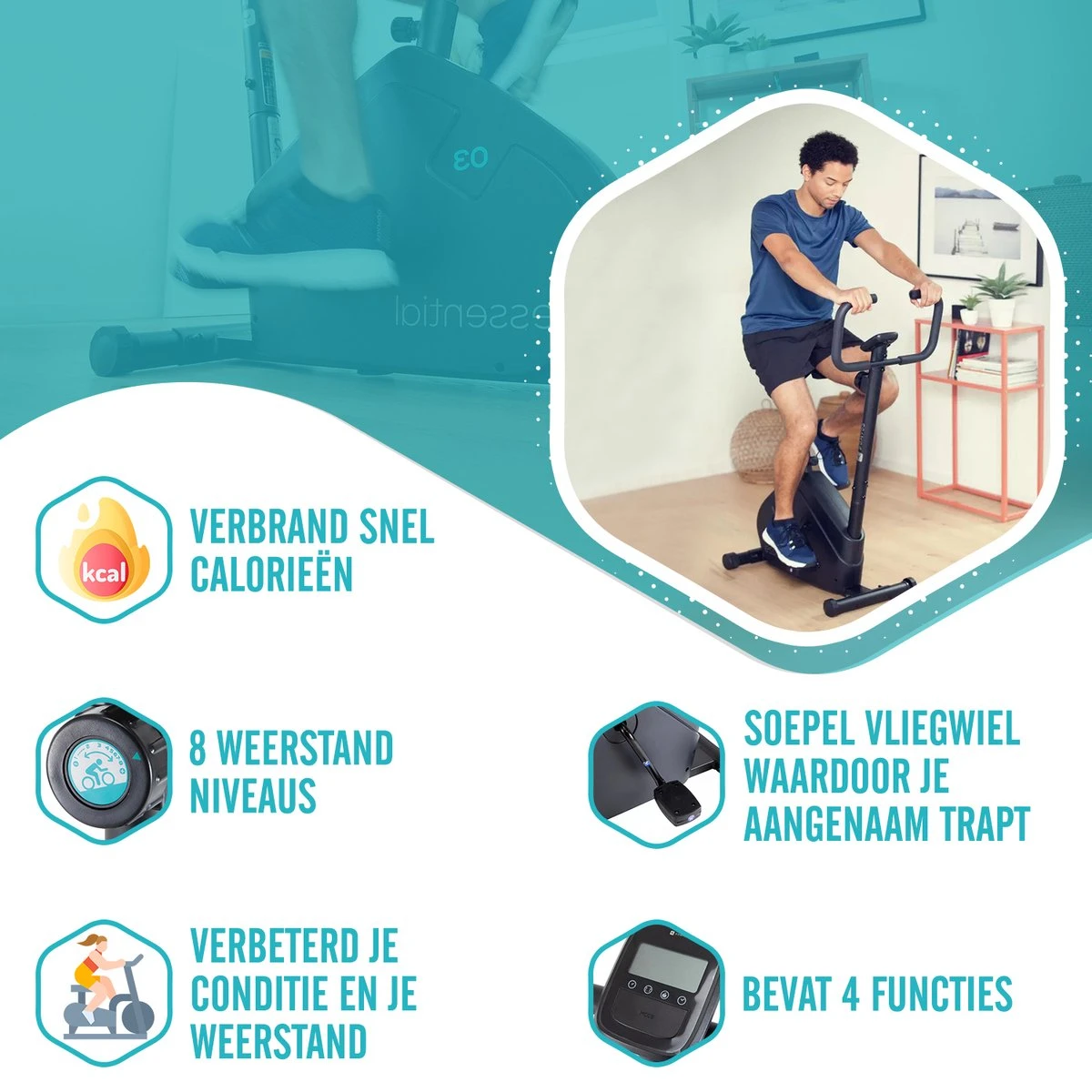 Hometrainer Fitness Fiets - Verstelbaar - Met Lcd-scherm - Veilig en Comfortabel Hometrainer Fitness Fiets - Verstelbaar - Met Lcd-scherm - Veilig En Comfortabel -Fitnessapparatuur Serie Winkel 1200x1200 674