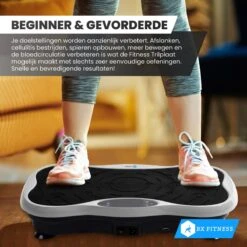 BX Fitness® - Trilplaat Fitness Body Zilver - Incl Weerstandsbanden & Voedingsgids - Sport Trilplaat - Powerplate Voor Cardiotrainingen - Trainingsapparatuur Voor Krachttraining - Ontvang NU Met Duidelijke Handleiding Met Oefeningen + Recepten! -Fitnessapparatuur Serie Winkel 1200x1200 722