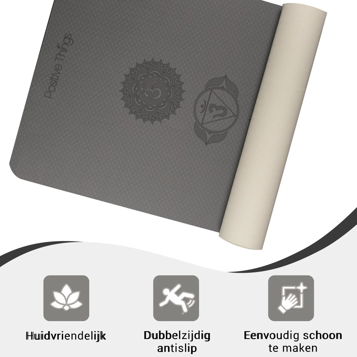 Yoga Mat Sportmat Fitnessmat Antislip Duurzaam Met Yoga lessen - Grijs Yoga Mat Sportmat Fitnessmat Antislip Duurzaam Met Yoga Lessen - Grijs -Fitnessapparatuur Serie Winkel 1200x1200 776