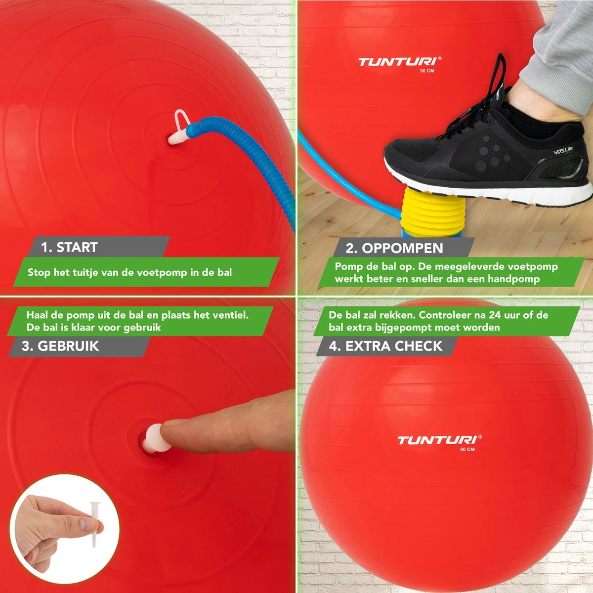 Tunturi Fitness bal - Yoga bal inclusief pomp - Pilates bal - Zwangerschaps bal - 75 cm - Kleur: rood - Incl. gratis fitness app Tunturi Fitness Bal - Yoga Bal Inclusief Pomp - Pilates Bal - Zwangerschaps Bal - 75 Cm - Kleur: Rood - Incl. Gratis Fitness App -Fitnessapparatuur Serie Winkel 1200x1200 786