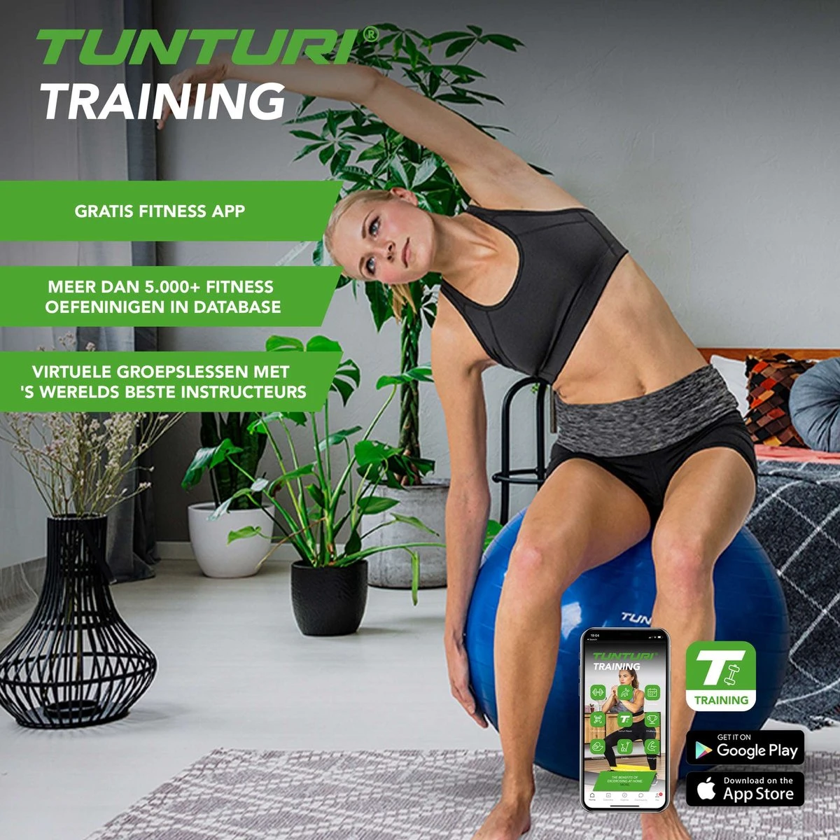 Tunturi Fitness bal - Yoga bal inclusief pomp - Pilates bal - Zwangerschaps bal - 75 cm - Kleur: rood - Incl. gratis fitness app Tunturi Fitness Bal - Yoga Bal Inclusief Pomp - Pilates Bal - Zwangerschaps Bal - 75 Cm - Kleur: Rood - Incl. Gratis Fitness App -Fitnessapparatuur Serie Winkel 1200x1200 787