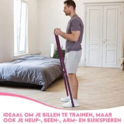 Resistance Band Weerstandsbanden Fitness Elastiek - Set Van 5 - Bootybands - Billen En Buikspieren Trainen - Roze En Paars -Fitnessapparatuur Serie Winkel 1200x1200 803