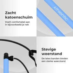 Pilates Bar - Pilates Stick - Fitness Bar - Pilates Stok - Fitness Stick - Yoga Stok - Fitness Materiaal Voor Thuis - Weerstandsbanden - Resistance Band Set - Sport Elastiek Banden - Fitness Elastiek - Fitness - Booty Band + Trainingsschema Blauw -Fitnessapparatuur Serie Winkel 1200x1200 814