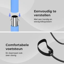 Pilates Bar - Pilates Stick - Fitness Bar - Pilates Stok - Fitness Stick - Yoga Stok - Fitness Materiaal Voor Thuis - Weerstandsbanden - Resistance Band Set - Sport Elastiek Banden - Fitness Elastiek - Fitness - Booty Band + Trainingsschema Blauw -Fitnessapparatuur Serie Winkel 1200x1200 816