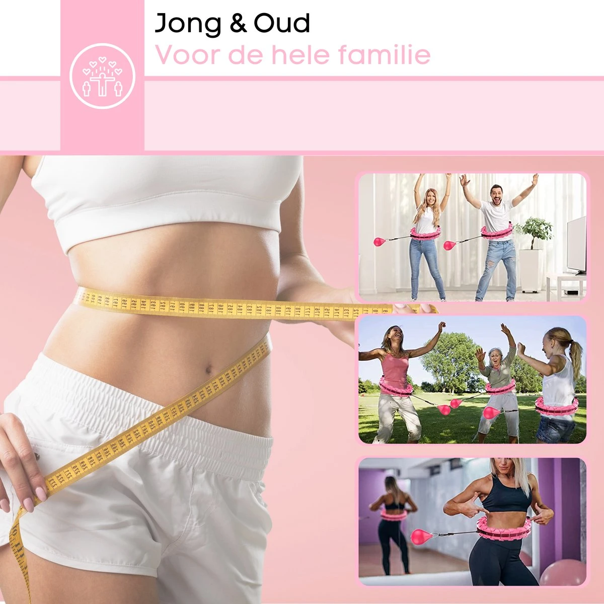 FAVE verstelbare hoelahoep met gewicht – Hula hoep fitness – Weighted – Hoepel – Voor volwassenen en kinderen - Roze FAVE Verstelbare Hoelahoep Met Gewicht – Hula Hoep Fitness – Weighted – Hoepel – Voor Volwassenen En Kinderen - Roze -Fitnessapparatuur Serie Winkel 1200x1200 876