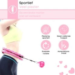 FAVE Verstelbare Hoelahoep Met Gewicht – Hula Hoep Fitness – Weighted – Hoepel – Voor Volwassenen En Kinderen - Roze 8 FAVE Verstelbare Hoelahoep Met Gewicht – Hula Hoep Fitness – Weighted – Hoepel – Voor Volwassenen En Kinderen - Roze -Fitnessapparatuur Serie Winkel 1200x1200 879