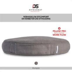 Dynaseat Balanskussen Voor Volwassenen En Kinderen – Ergonomisch Wiebelkussen Met Lucht - 33x7 Cm - Bruin/Grijs – Incl. Pompje -Fitnessapparatuur Serie Winkel 1200x1200 886