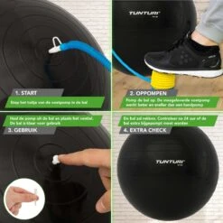 Tunturi Fitness Bal - Yoga Bal Inclusief Pomp - Pilates Bal - Zwangerschaps Bal - 55 Cm - Kleur: Zwart - Incl. Gratis Fitness App 8 Tunturi Fitness Bal - Yoga Bal Inclusief Pomp - Pilates Bal - Zwangerschaps Bal - 55 Cm - Kleur: Zwart - Incl. Gratis Fitness App -Fitnessapparatuur Serie Winkel 1200x1200 896