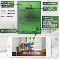 WEBU 51 Yoga Kaarten - Yoga Trainingskaarten - Yoga Oefeningen - Yoga Voor Thuis - Sporten - Fitness - Mat - Pilates - Incl. GRATIS Professionele Trainingsvideo’s 7 WEBU 51 Yoga Kaarten - Yoga Trainingskaarten - Yoga Oefeningen - Yoga Voor Thuis - Sporten - Fitness - Mat - Pilates - Incl. GRATIS Professionele Trainingsvideo’s -Fitnessapparatuur Serie Winkel 1200x1200 906