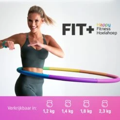 Fit+ Happy™ Fitness Hoelahoep 1.8 Kg -Fitnessapparatuur Serie Winkel 1200x1200 937