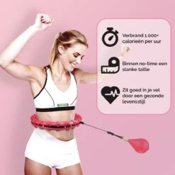 Zoluko Hoelahoep - Incl. E-Book - Hula Hoop - Hoepel - Hoelahoep Fitness - Hula Hoop Fitness - Fitness Hoepel - Weighted Hula Hoop - Weight Hoop - Hoelahoep Met Gewicht - Hoelahoep Volwassenen - Hoepel Fitness - Body Hoop - 1.7 KG - Roze -Fitnessapparatuur Serie Winkel 1200x1200 948