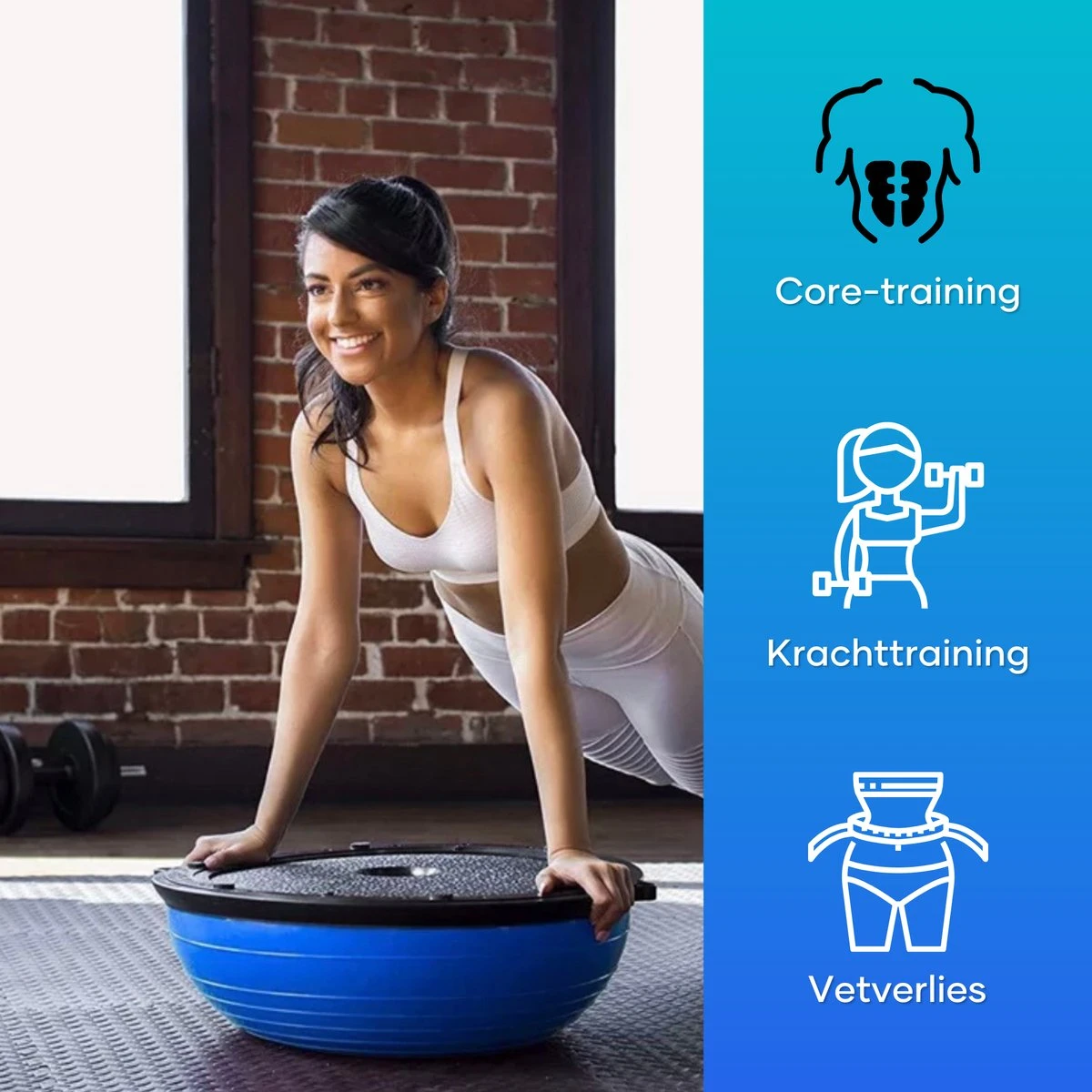 Luxari - Balanstrainer Pro - Balansbal - Inclusief pomp en weerstandsbanden - Ø 60 cm - Balance board - Yoga balance ball - Yoga bal - Balans bal - Balansbord Luxari - Balanstrainer Pro - Balansbal - Inclusief Pomp En Weerstandsbanden - Ø 60 Cm - Balance Board - Yoga Balance Ball - Yoga Bal - Balans Bal - Balansbord -Fitnessapparatuur Serie Winkel 1200x1200 956